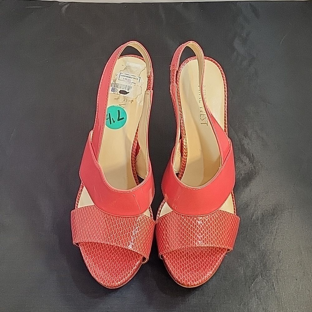 NINE WEST HIGH HEEL STILETTOS STRAPPY ANKLE STRAP OPEN TOE SANDAL